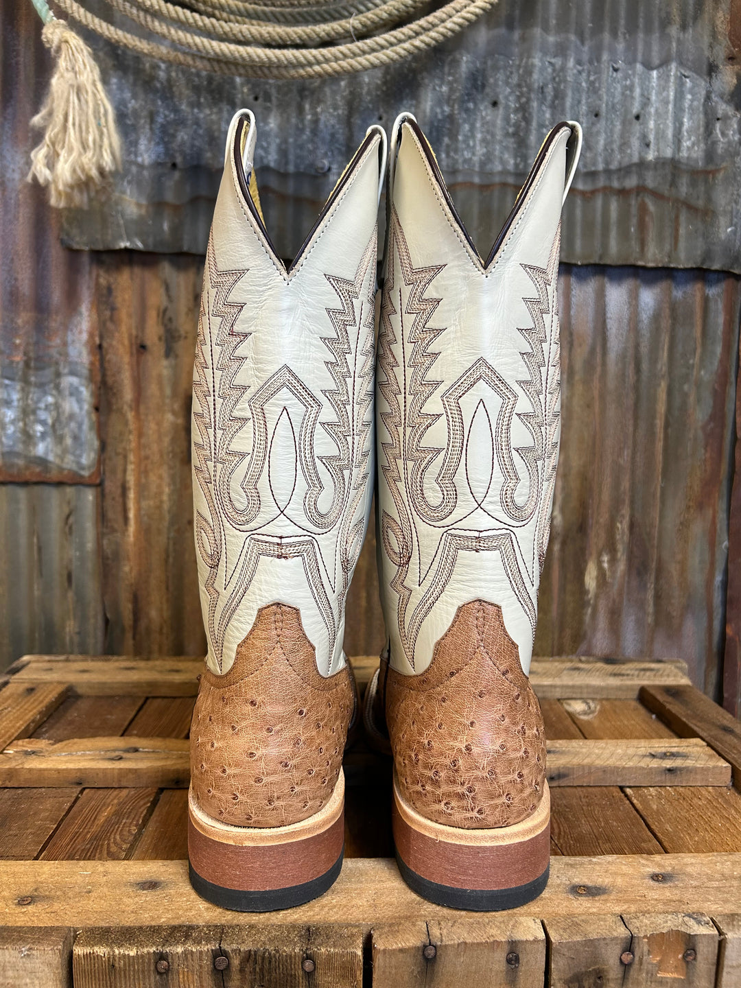 Anderson Bean Brandy Bruciato Ostrich – Gilleys Western*Work*Outdoor